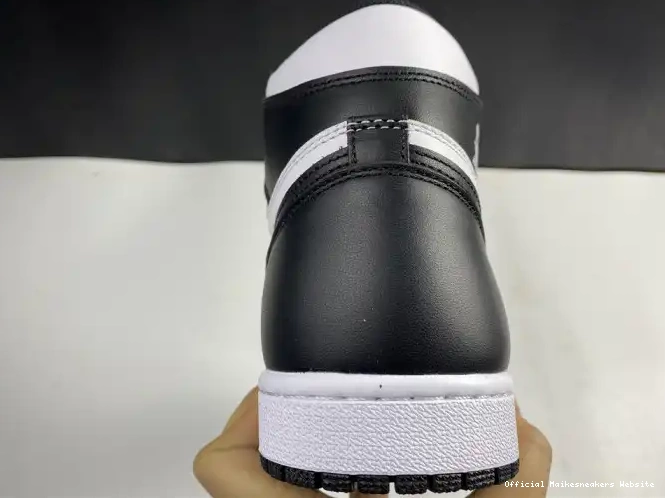 Official Maikesneakers Black Retro White Air 555088-010 (2014) Jordan 1 0414